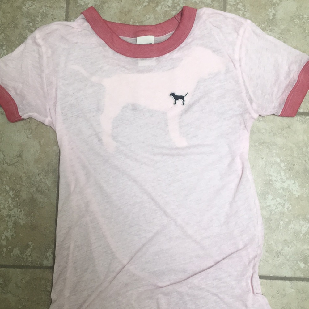 PINK light pink t-shirt (XS)